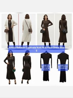 Aritzia Babaton Captivate Knit Fit & Flare Dress Size S